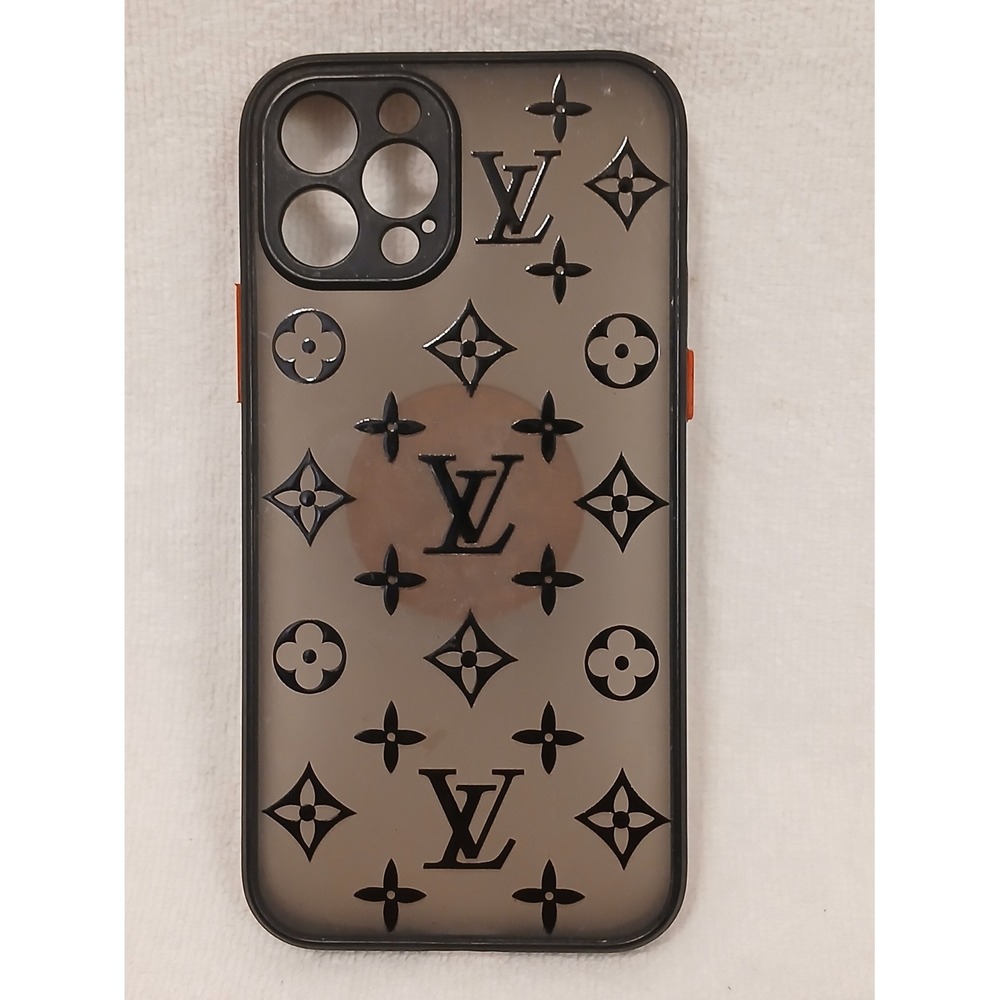 Louis Vuitton Pattern Black iPhone Case  Transparent Smoke